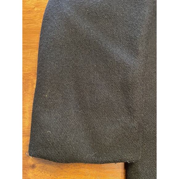 VINTAGE Fox Knapp Pea Coat Mens 42 Black Double Breasted Quilt Lined Made in USA - Picture 12 of 13